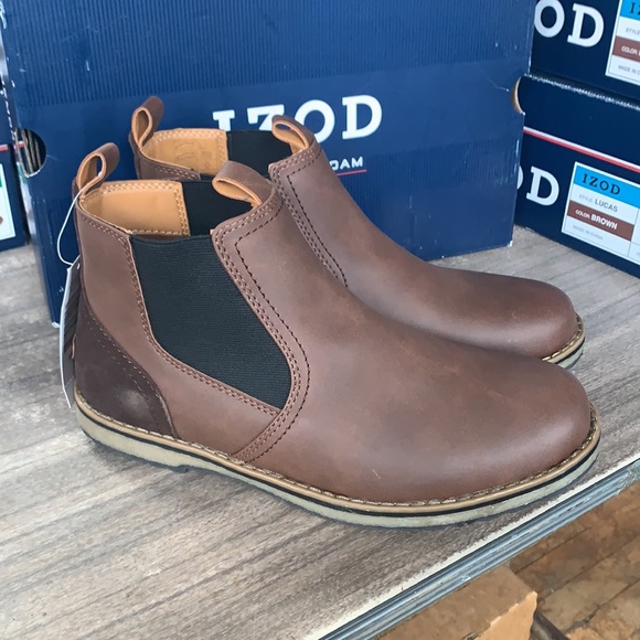 NIB Men’s Khombu Lucas Chukka Boot Brown Leather - Picture 3 of 5